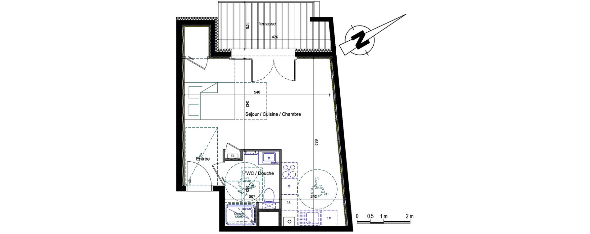 Appartement T1 de 33,65 m2 &agrave; Annemasse Centre