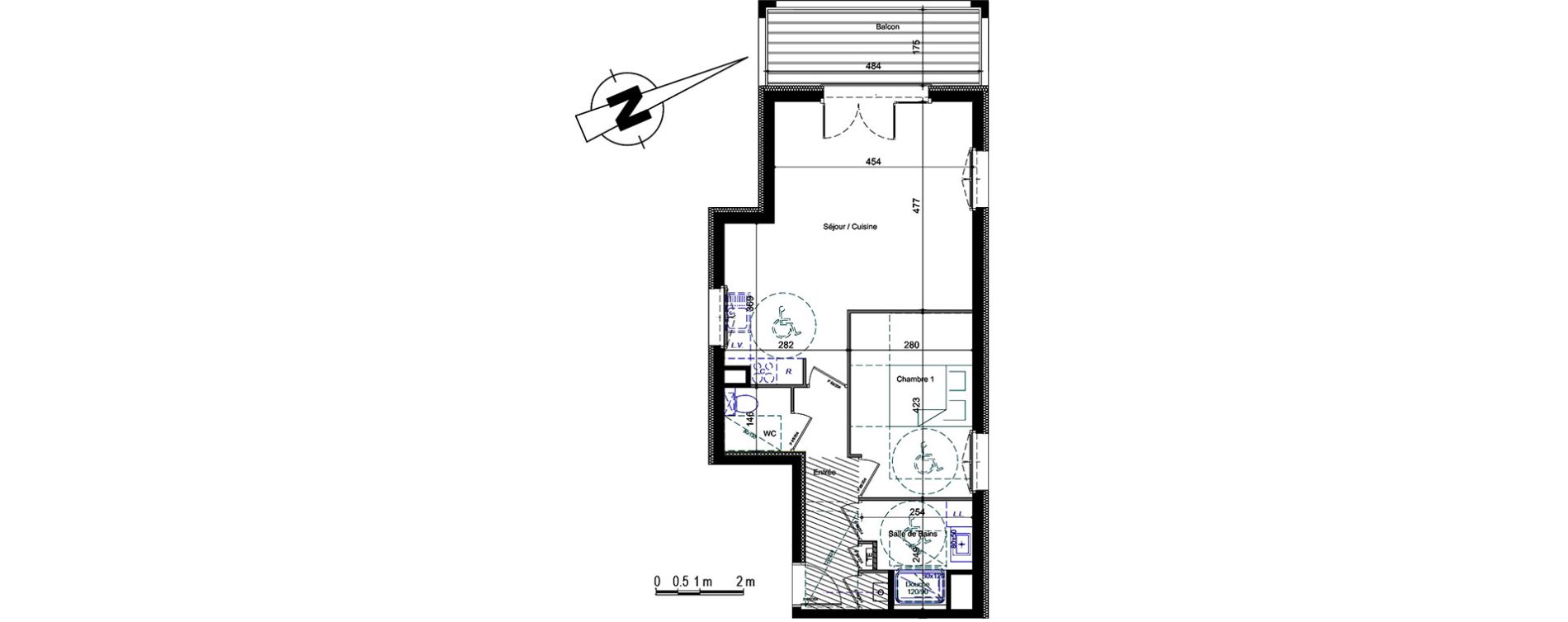 Appartement T2 de 53,67 m2 &agrave; Annemasse Centre