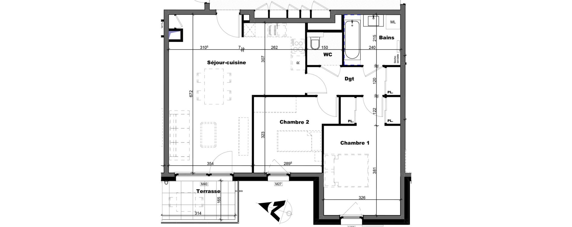 Appartement T3 de 67,62 m2 &agrave; Annemasse Centre