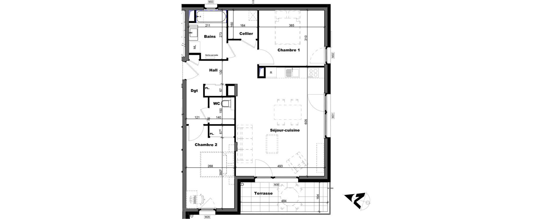 Appartement T3 de 72,21 m2 &agrave; Annemasse Centre