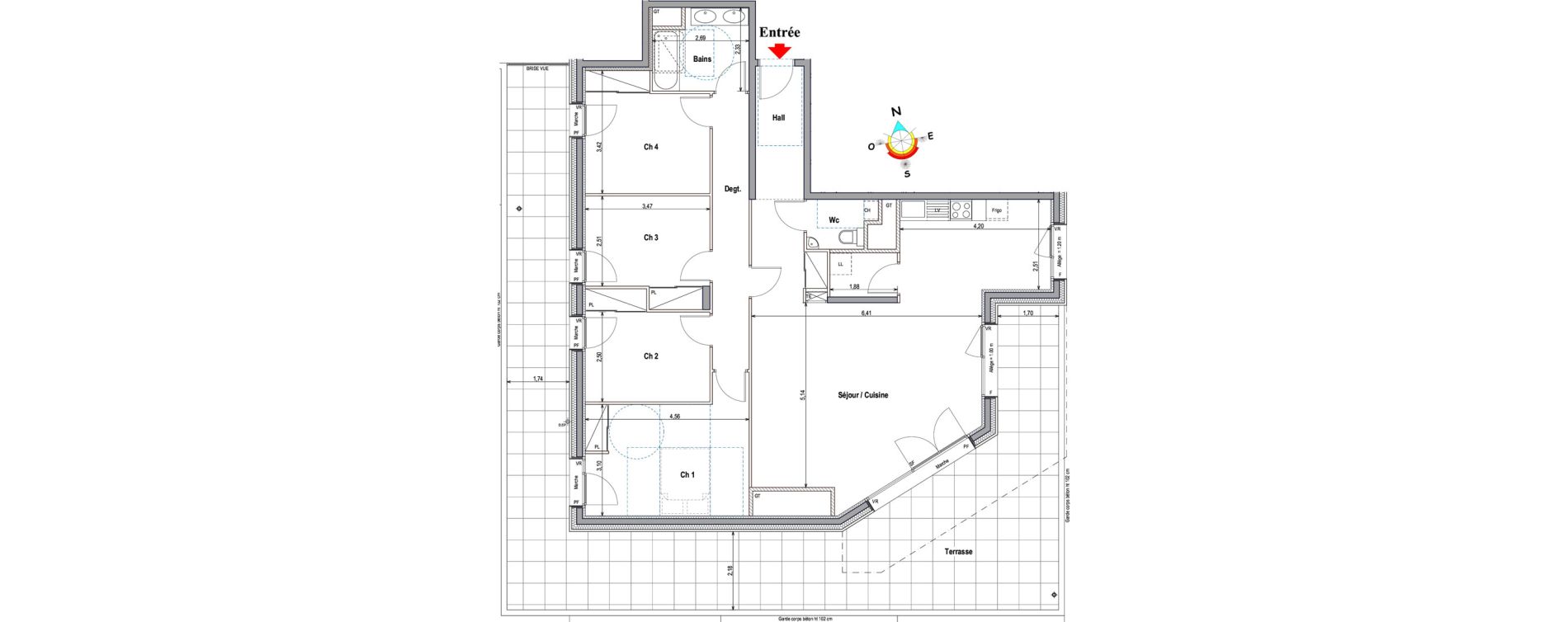 Appartement T5 de 115,90 m2 &agrave; Annemasse Centre