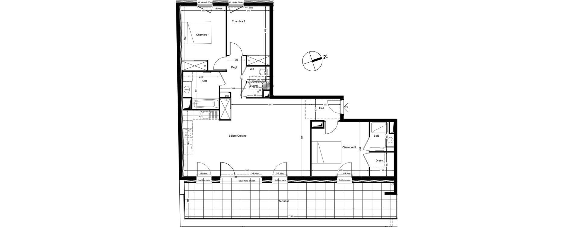 Appartement T4 de 91,11 m2 &agrave; Annemasse Gare