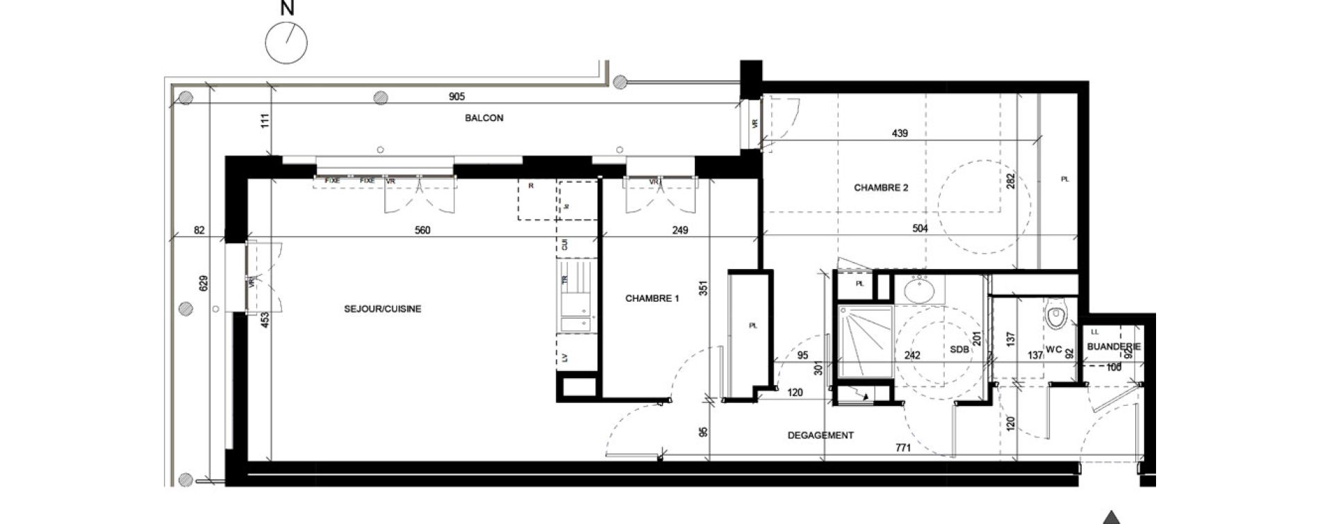Appartement T3 de 66,20 m2 &agrave; Annemasse Chateau rouge