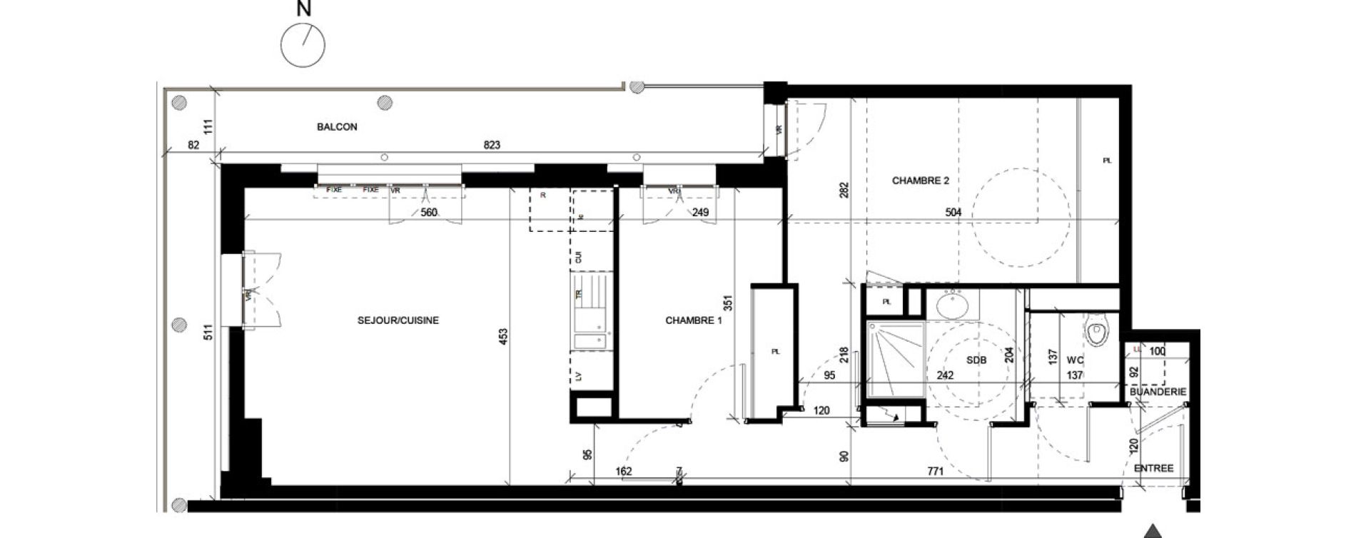 Appartement T3 de 66,20 m2 &agrave; Annemasse Chateau rouge