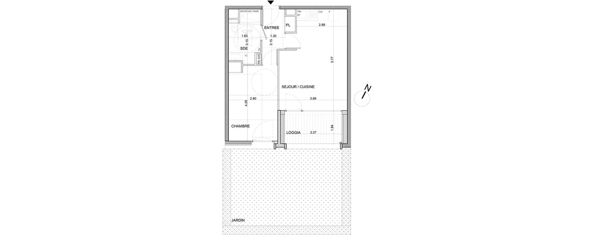Appartement T2 de 41,93 m2 &agrave; Annemasse Annemasse gare