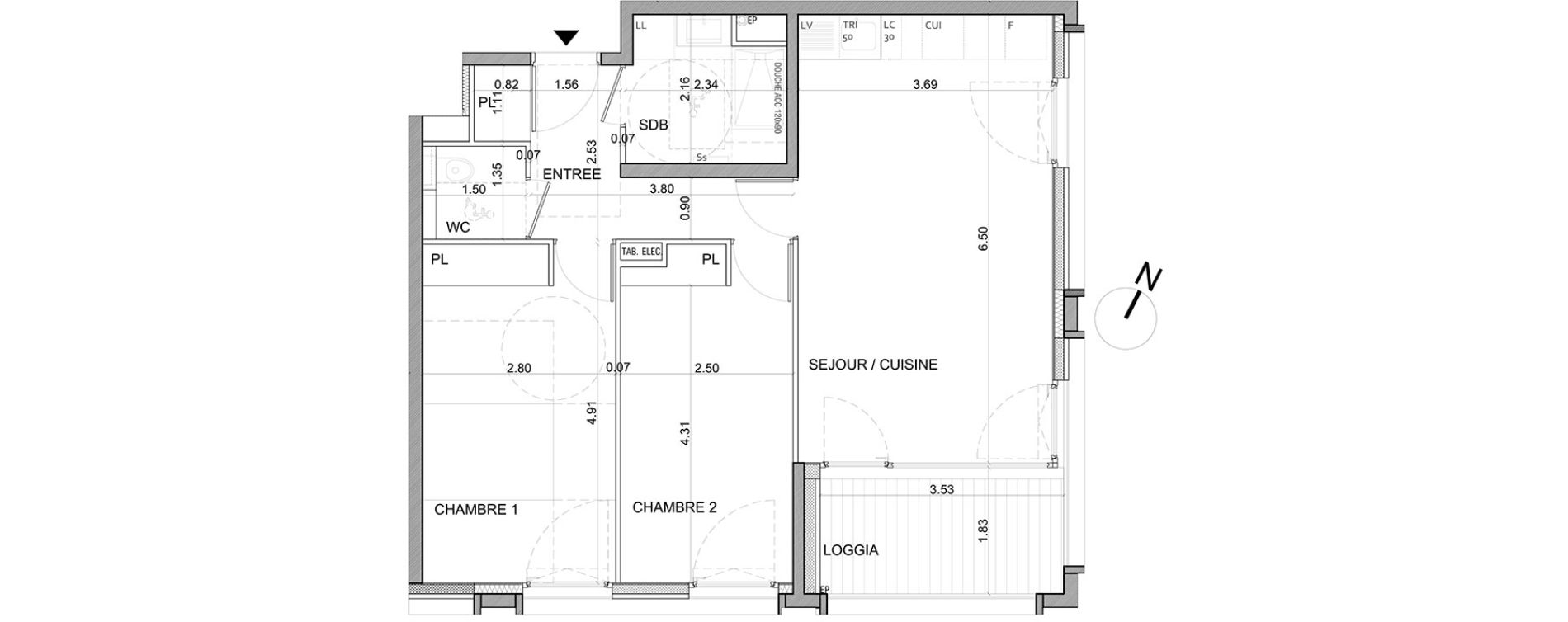 Appartement T3 de 62,66 m2 &agrave; Annemasse Annemasse gare