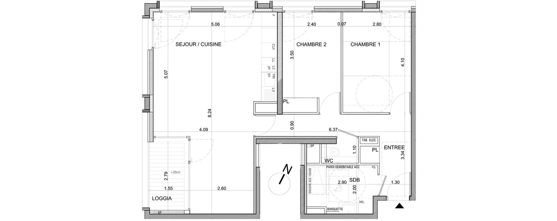 Appartement T3 de 69,86 m2 &agrave; Annemasse Annemasse gare