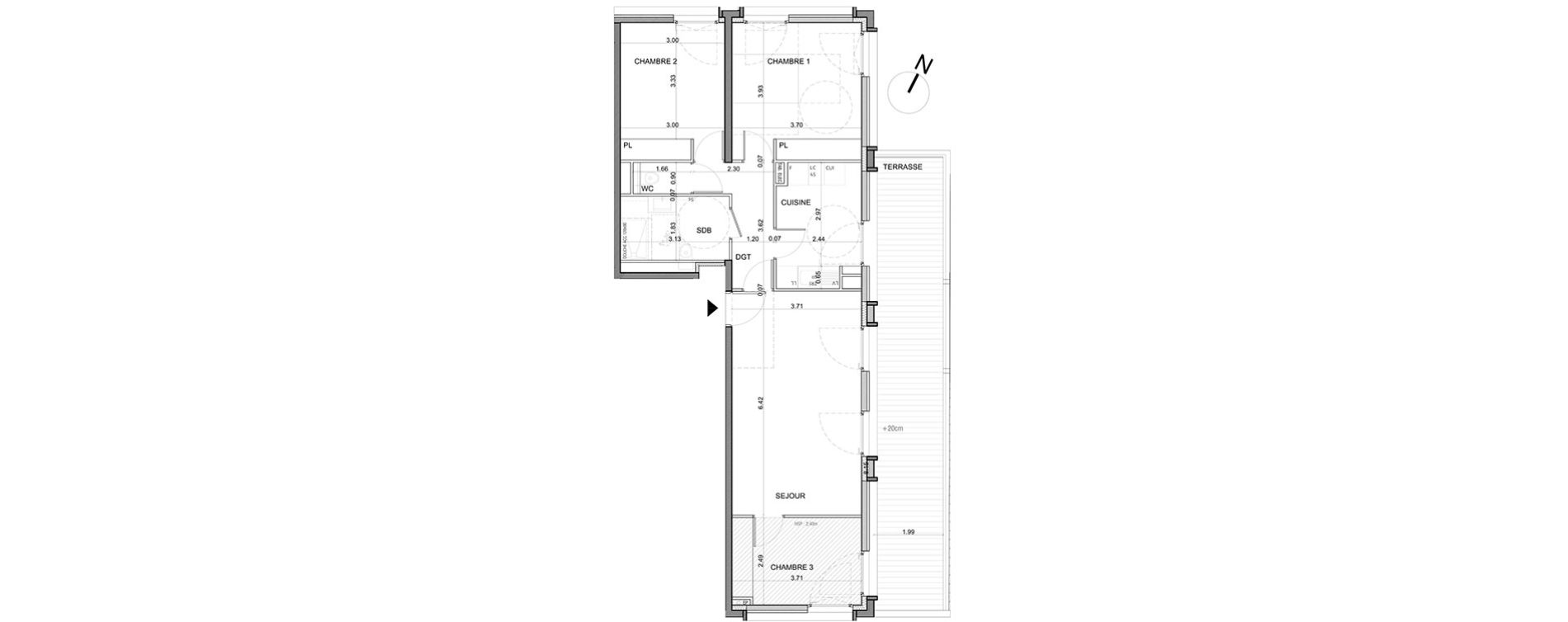 Appartement T4 de 80,08 m2 &agrave; Annemasse Annemasse gare