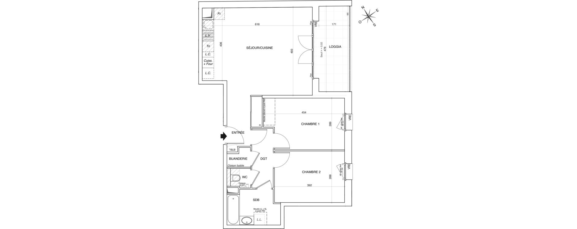 Appartement T3 de 69,03 m2 &agrave; Annemasse Centre