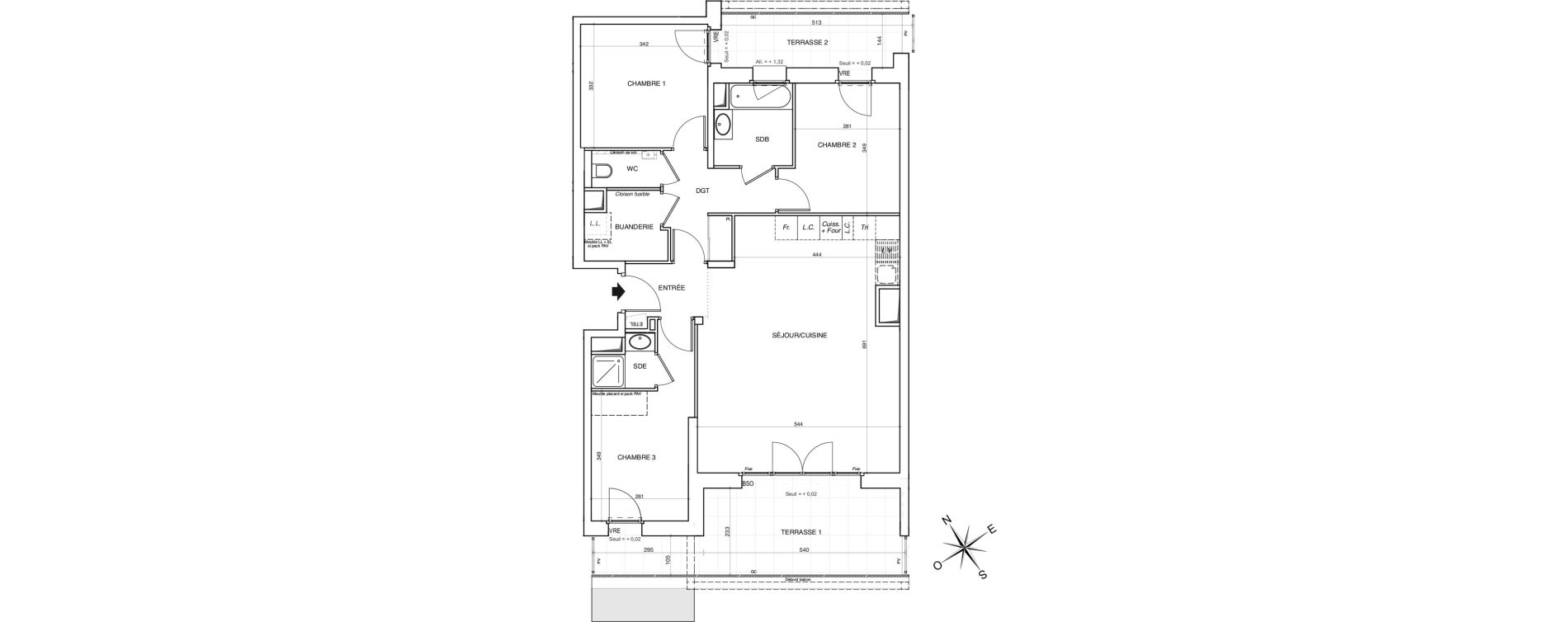 Appartement T4 de 89,47 m2 &agrave; Annemasse Centre