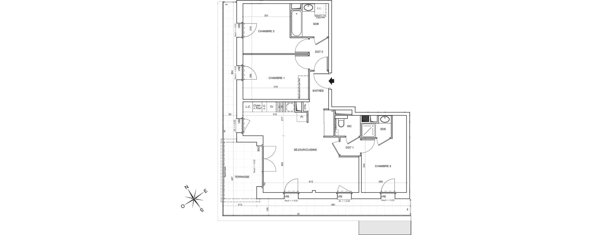 Appartement T4 de 81,74 m2 &agrave; Annemasse Centre