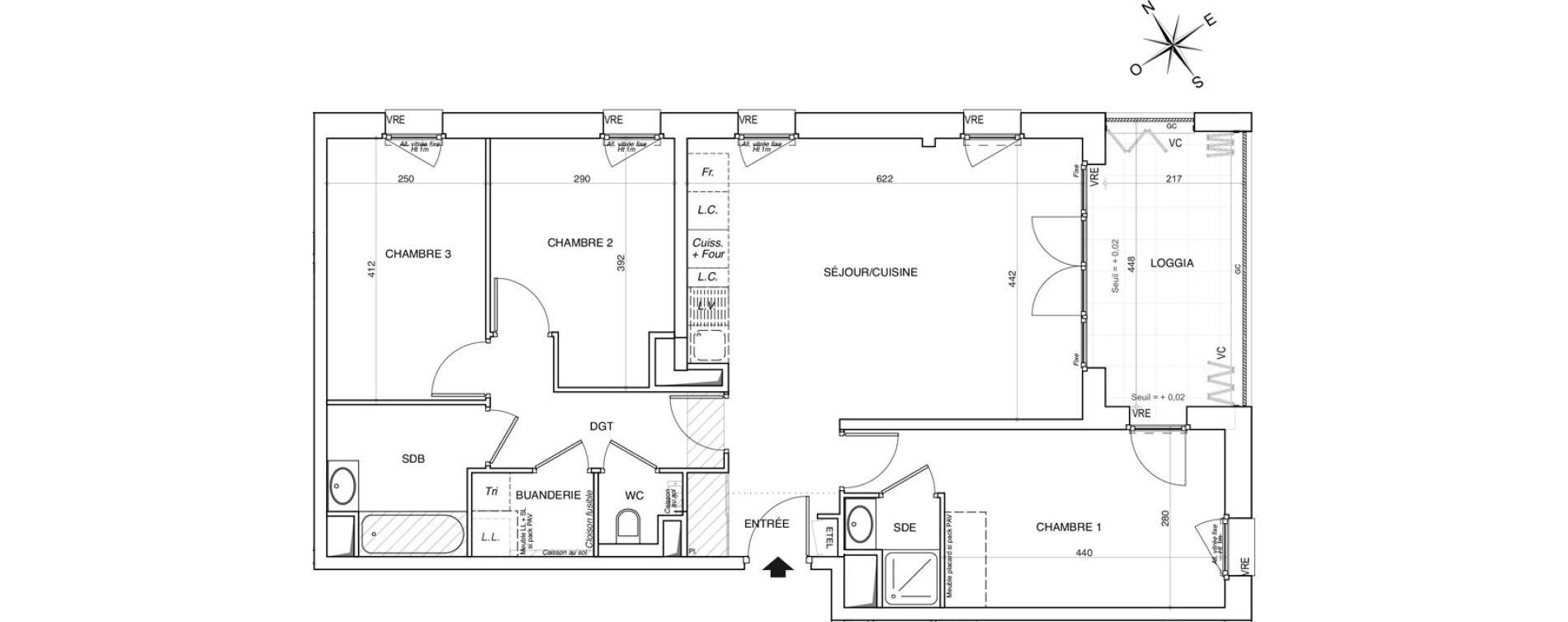 Appartement T4 de 82,01 m2 &agrave; Annemasse Centre