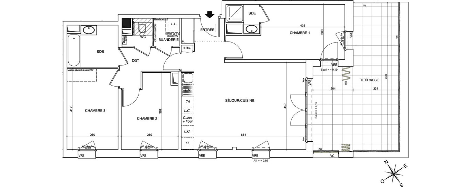 Appartement T4 de 82,96 m2 &agrave; Annemasse Centre