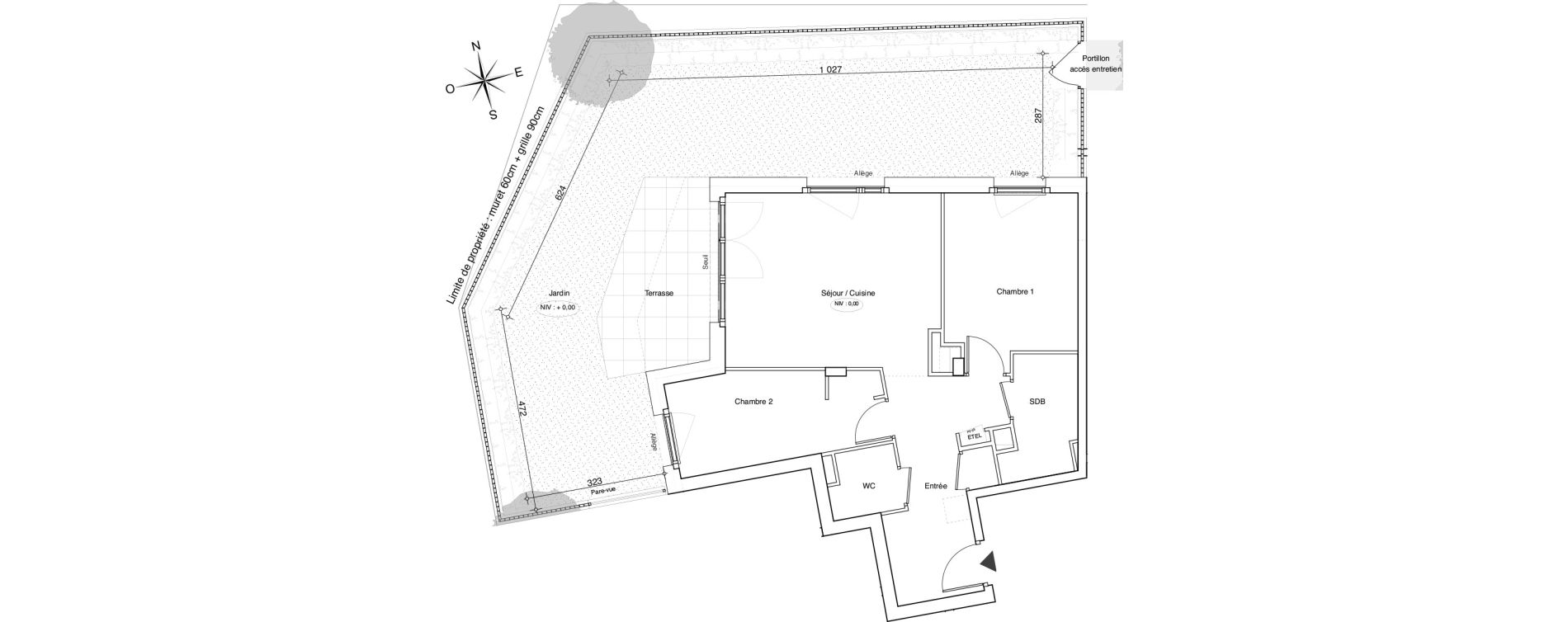 Appartement T3 de 59,58 m2 &agrave; Annemasse Centre
