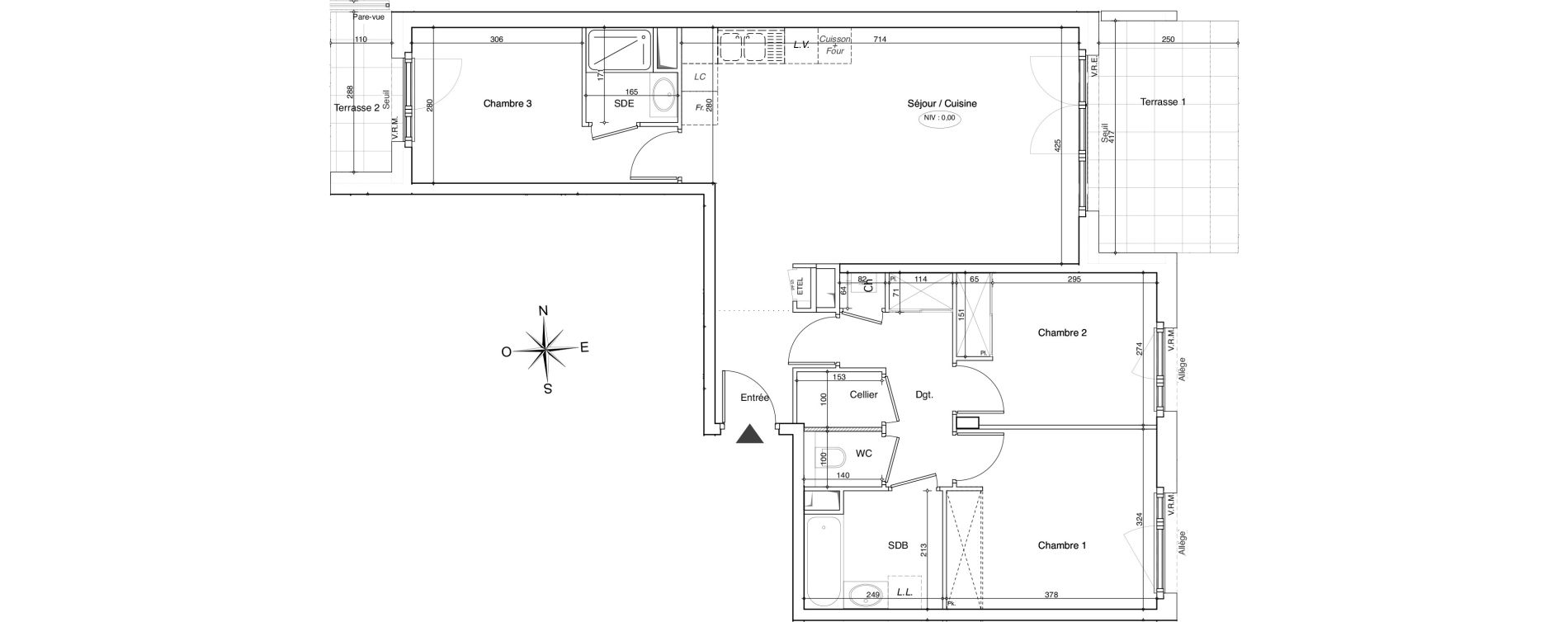 Appartement T4 de 82,53 m2 &agrave; Annemasse Centre