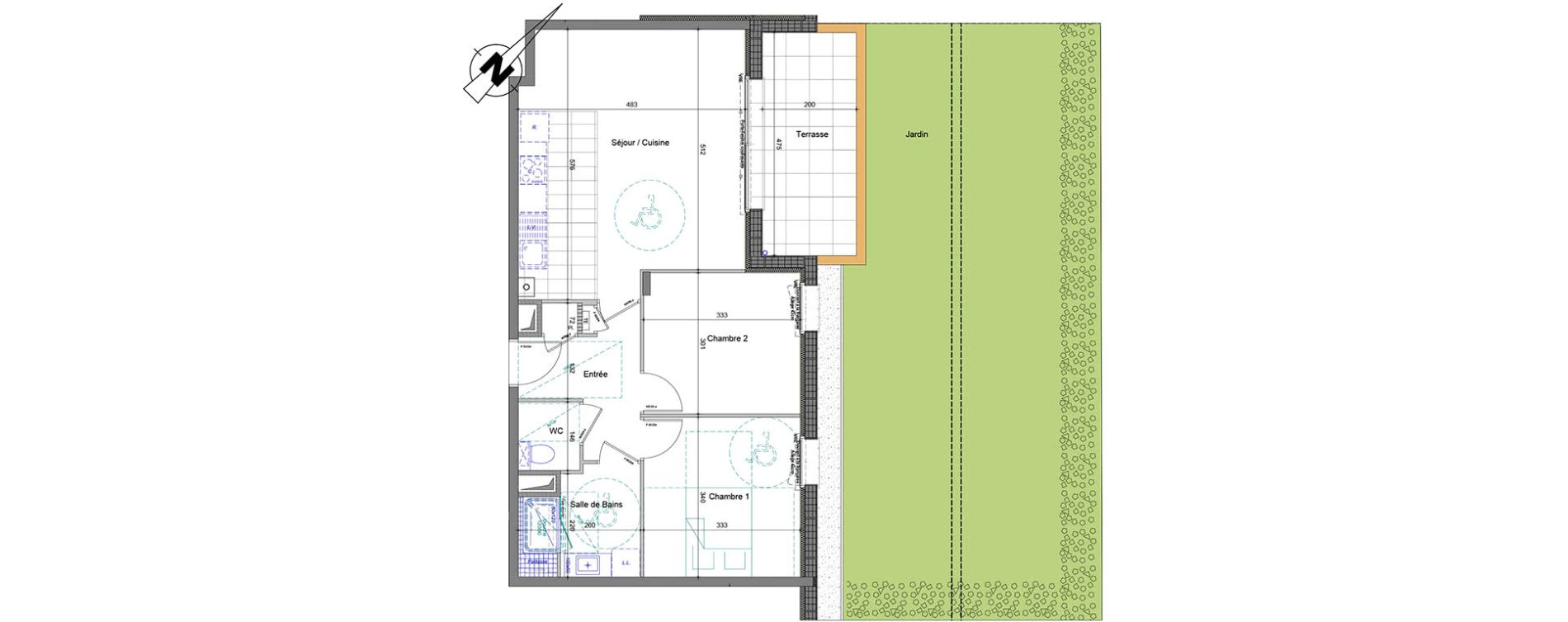 Appartement T3 de 60,75 m2 &agrave; Anthy-Sur-L&eacute;man Centre
