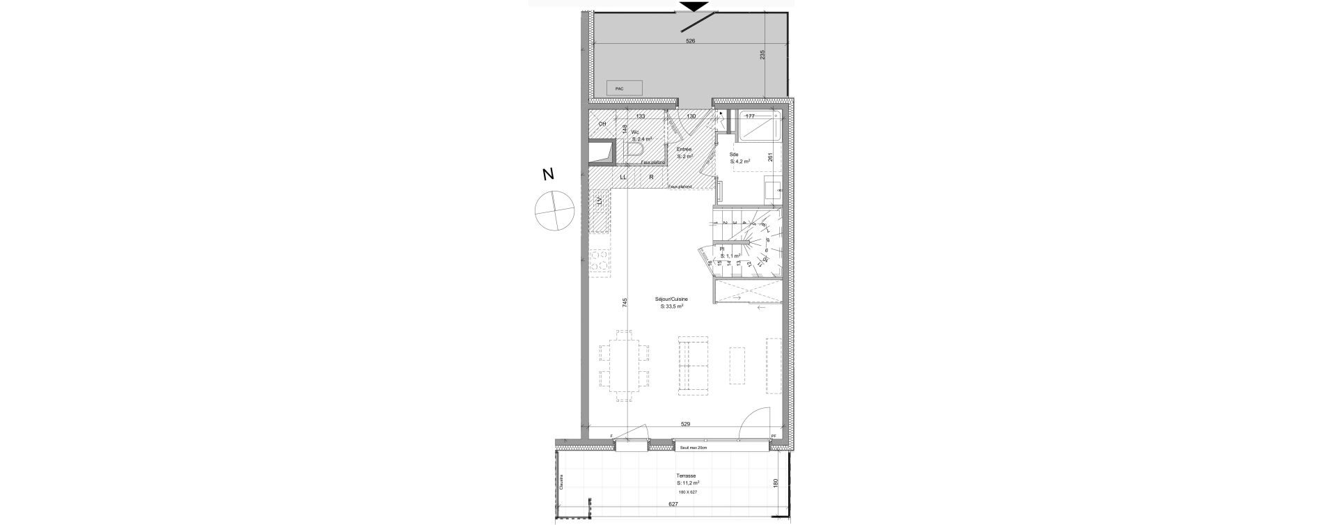 Appartement T4 de 85,10 m2 &agrave; Ayse Centre