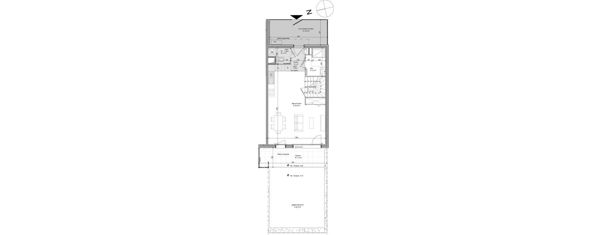 Duplex T4 de 85,70 m2 &agrave; Ayse Centre