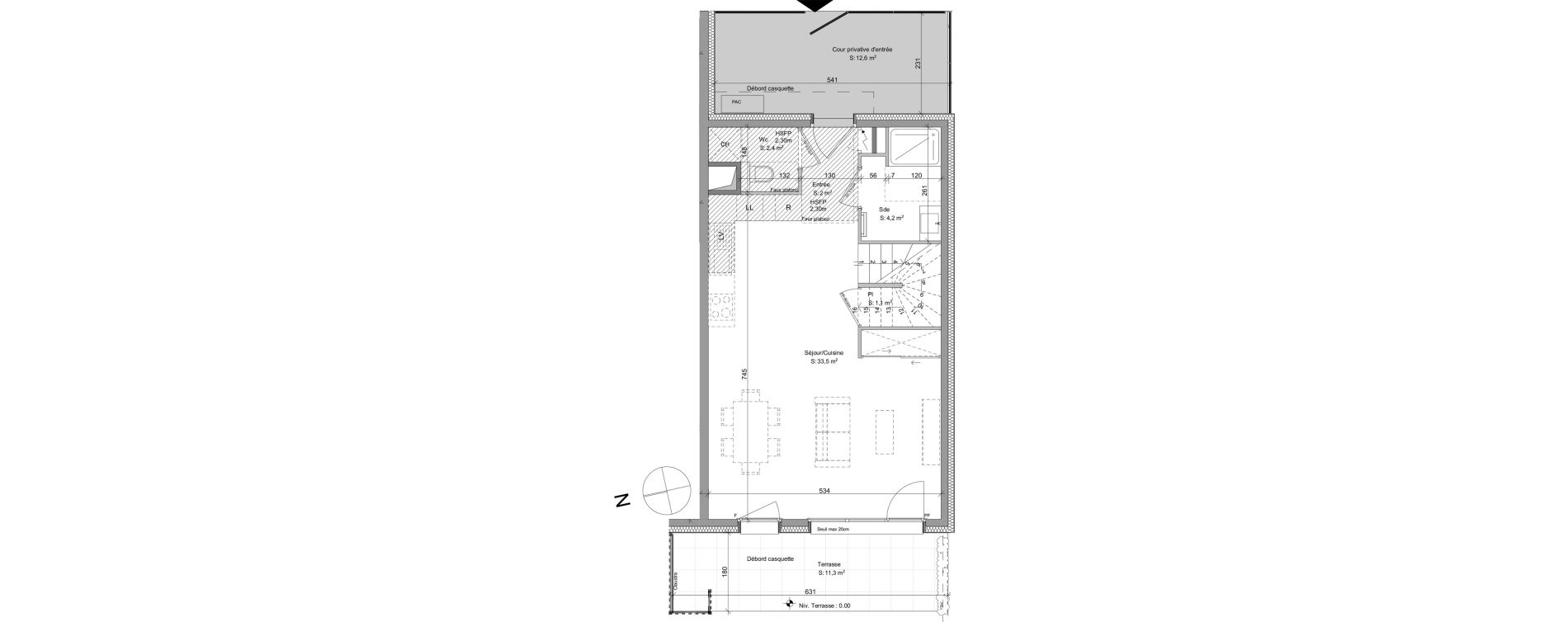Duplex T4 de 85,70 m2 &agrave; Ayse Centre