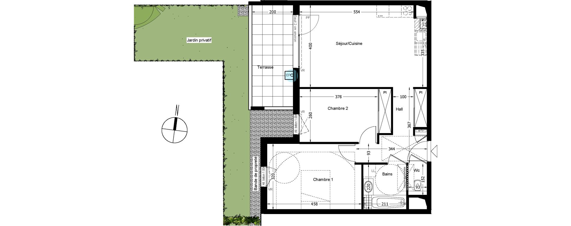 Appartement T3 de 63,27 m2 &agrave; Beaumont Centre