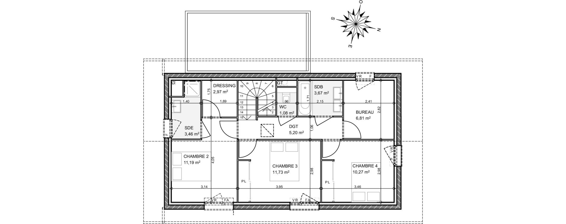 Maison T5 de 114,49 m2 &agrave; Beaumont Centre