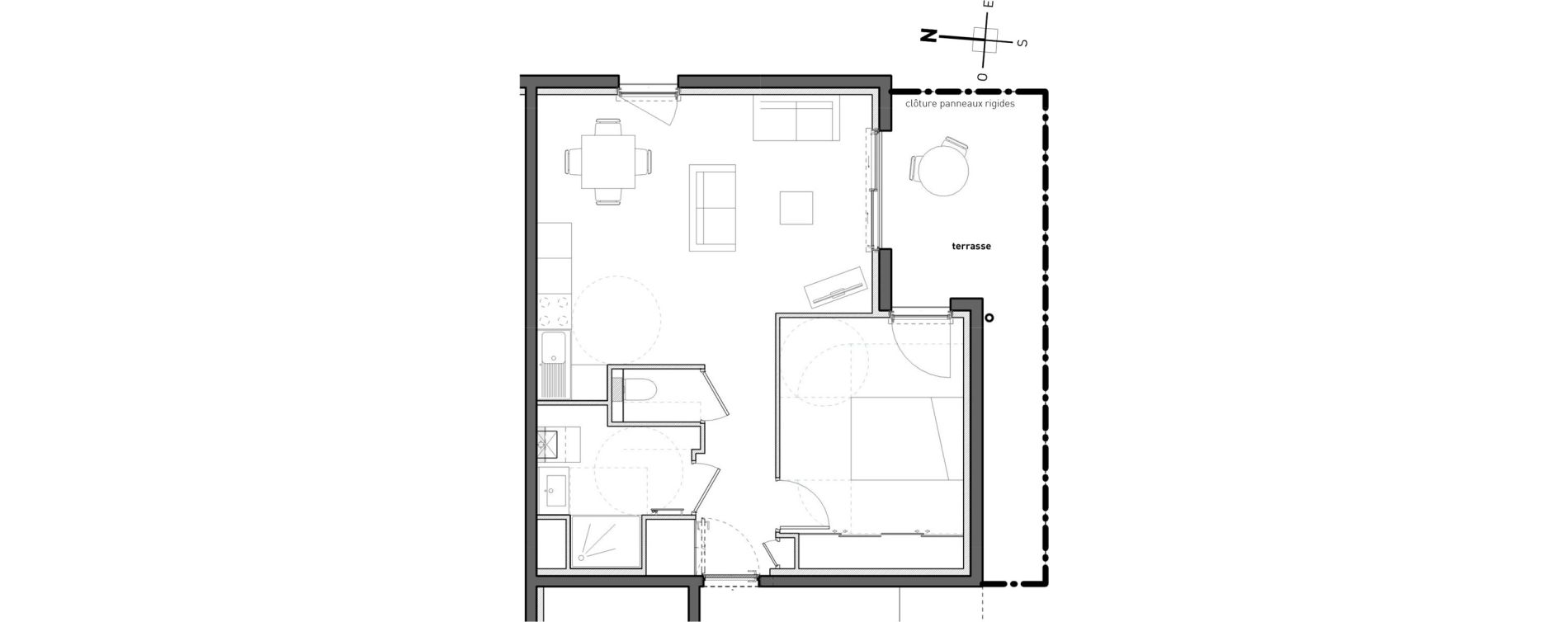 Appartement T2 de 50,40 m2 &agrave; Bossey Centre