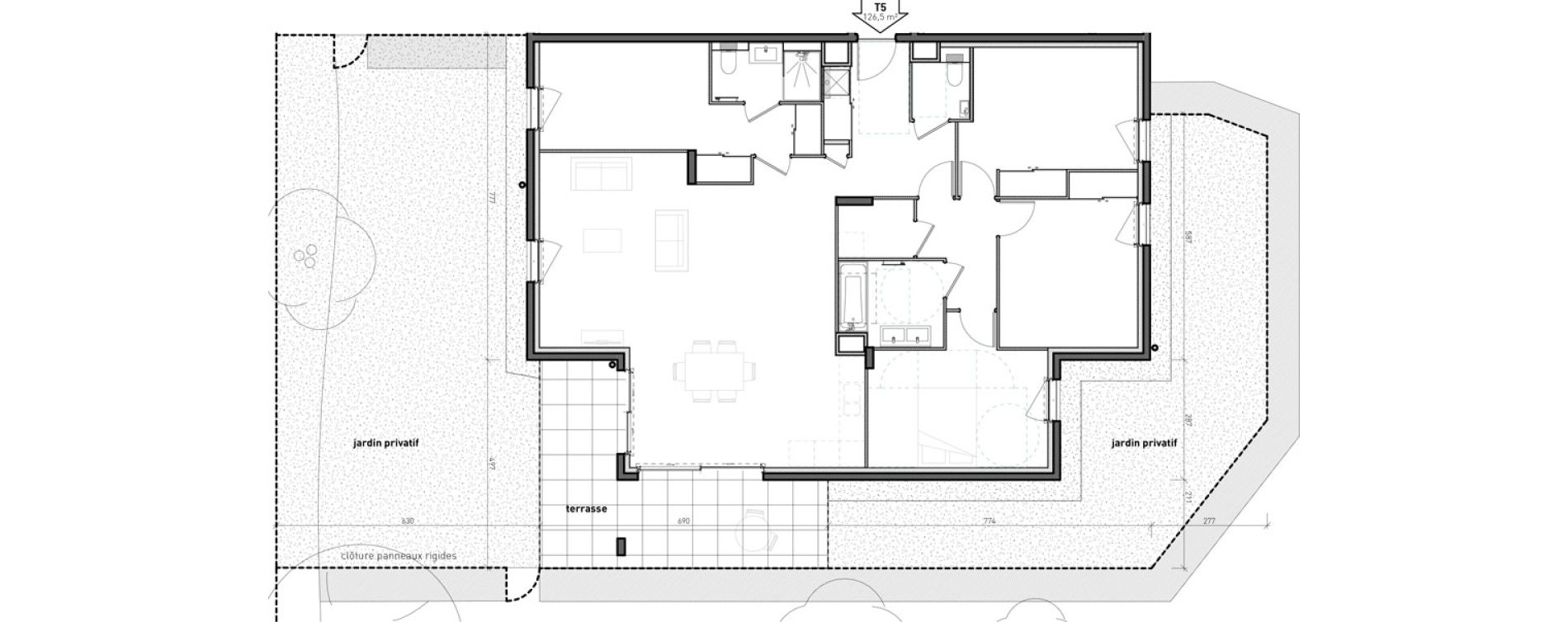 Appartement T5 de 126,50 m2 &agrave; Bossey Centre