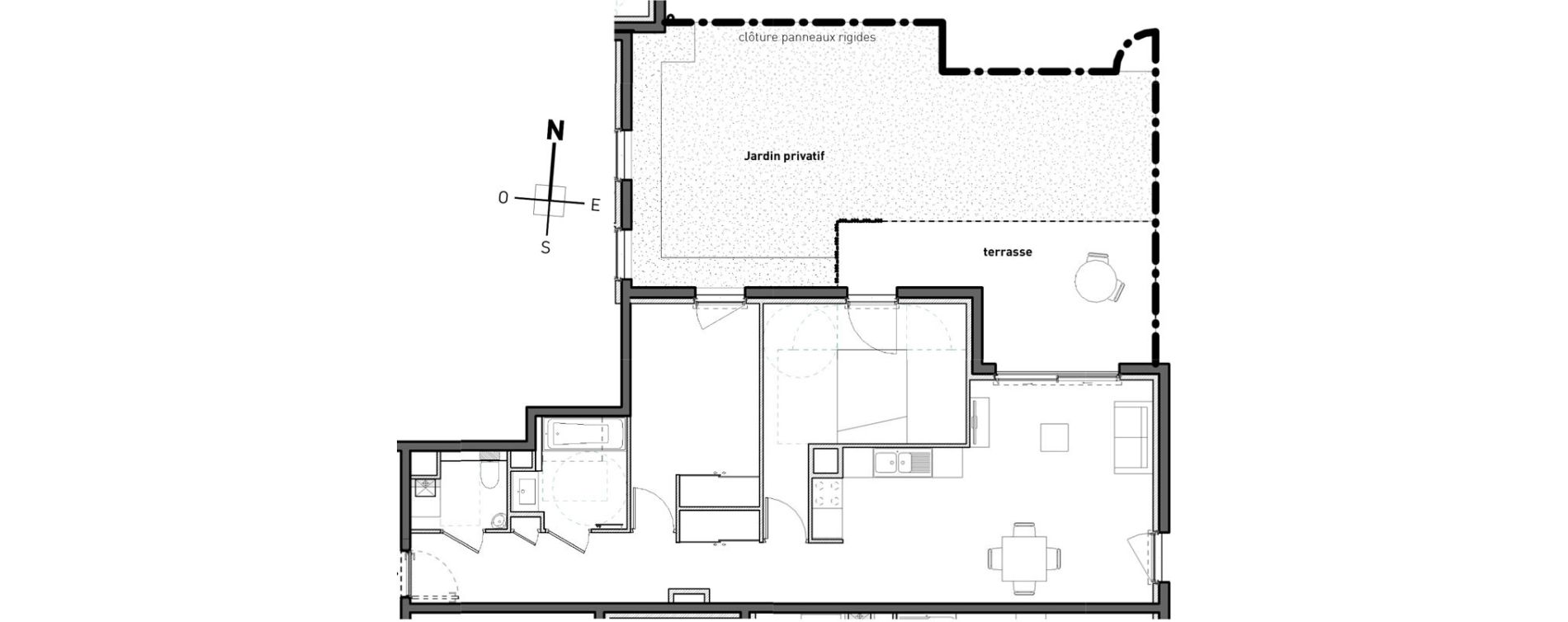 Appartement T3 de 69,40 m2 &agrave; Bossey Centre