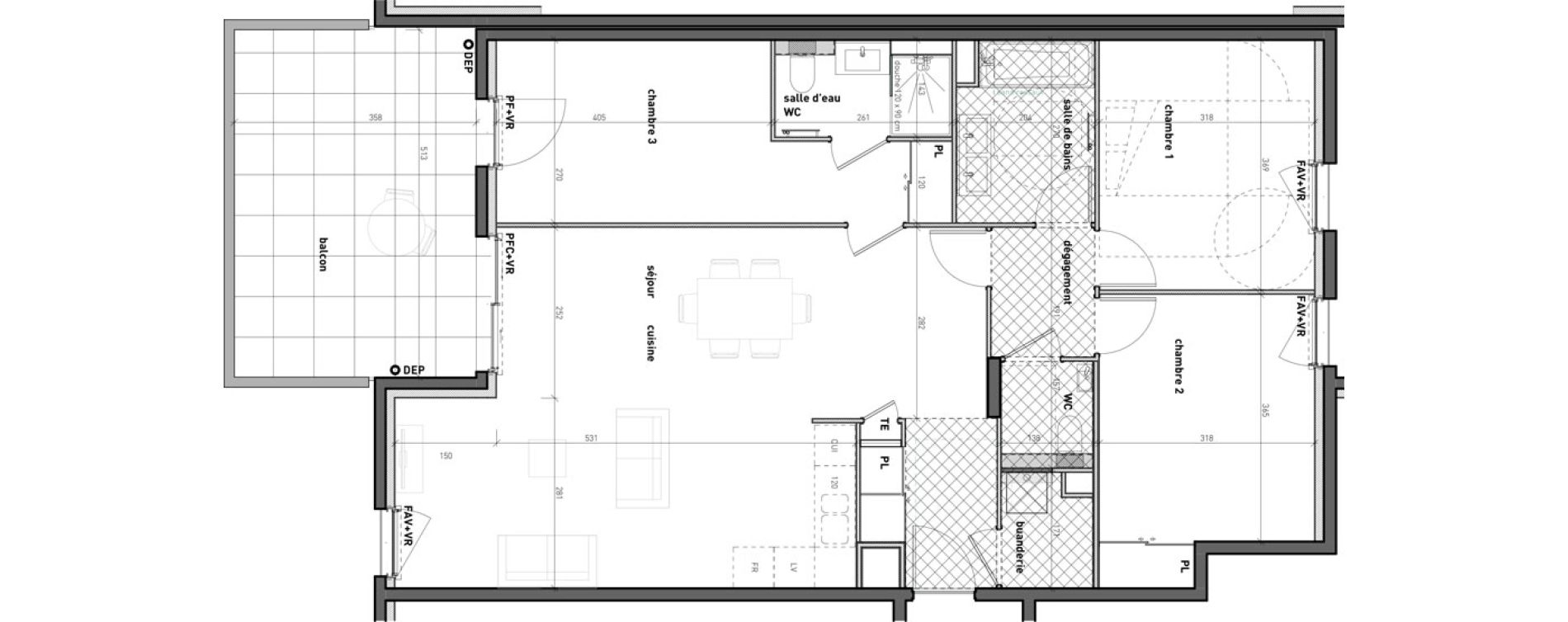 Appartement T4 de 96,20 m2 &agrave; Bossey Centre