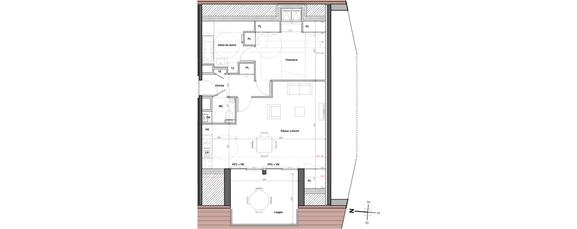 Appartement T2 de 56,30 m2 &agrave; Bossey Centre