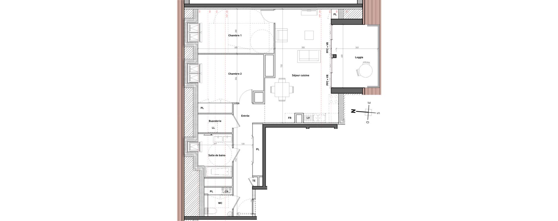 Appartement T3 de 71,40 m2 &agrave; Bossey Centre