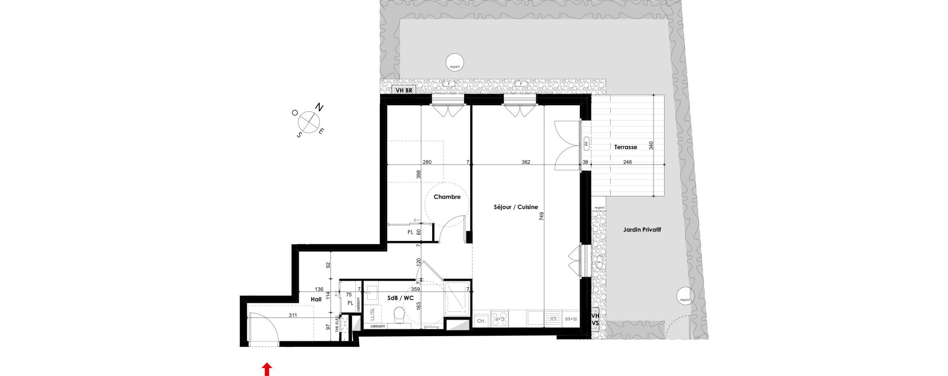 Appartement T2 de 57,25 m2 &agrave; Chamonix-Mont-Blanc Centre