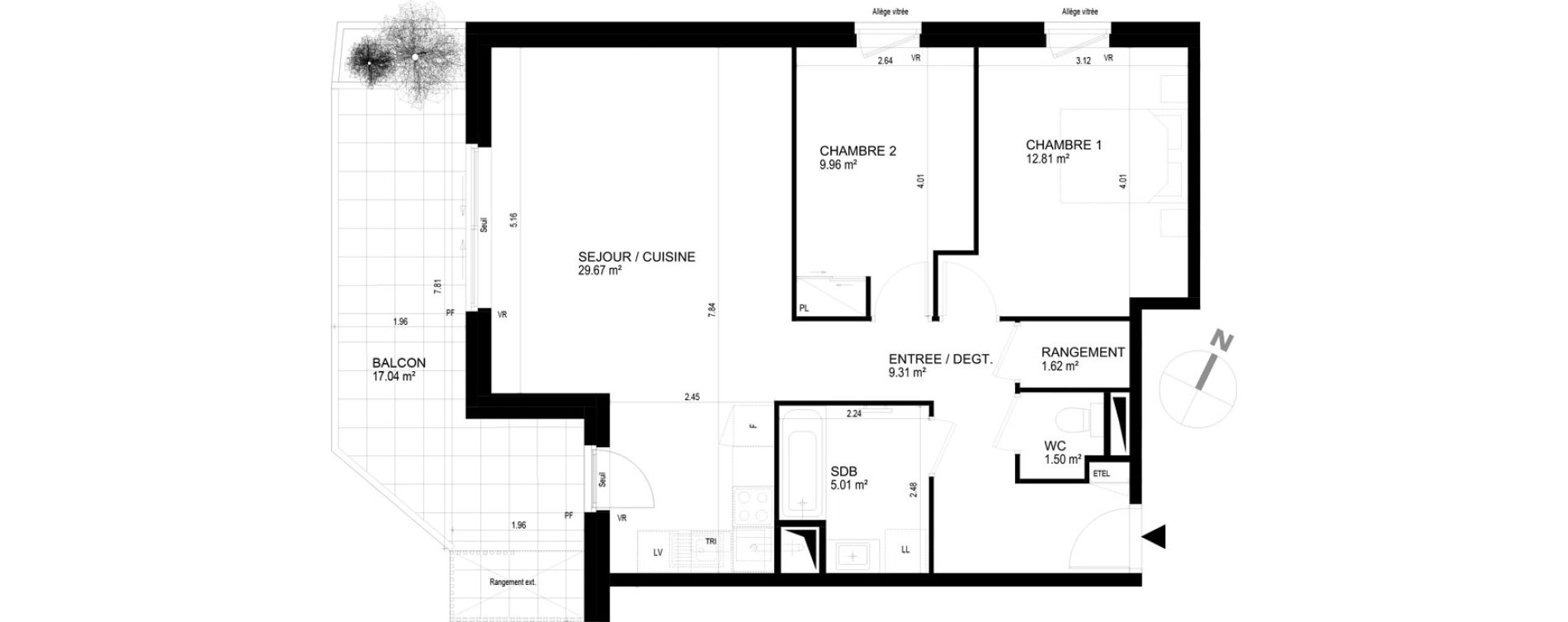 Appartement T3 de 69,98 m2 &agrave; Chavanod Centre