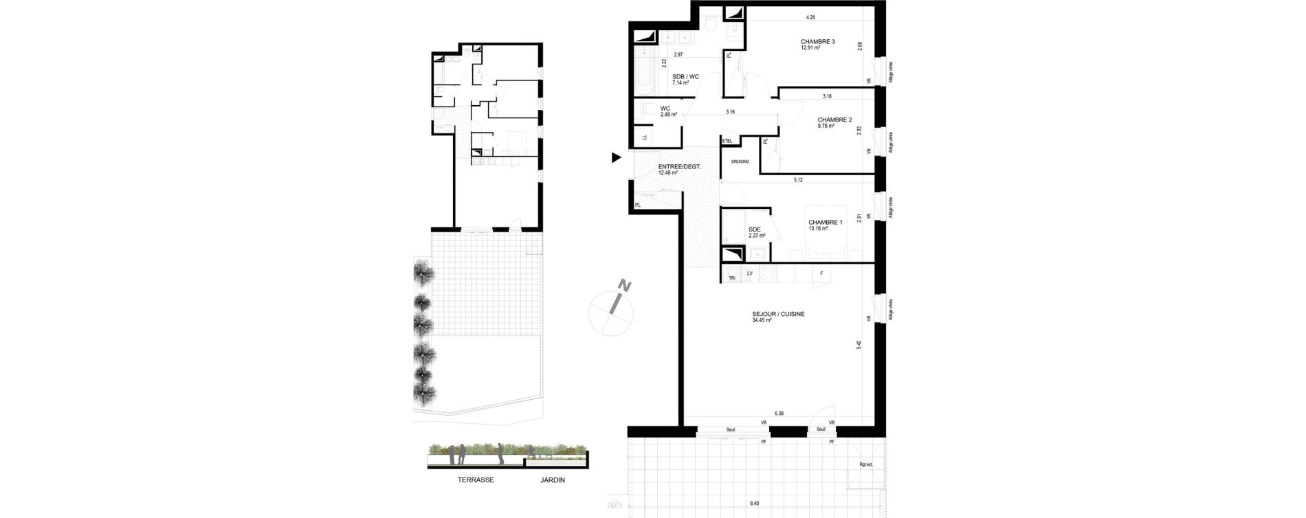 Appartement T4 de 94,89 m2 &agrave; Chavanod Centre