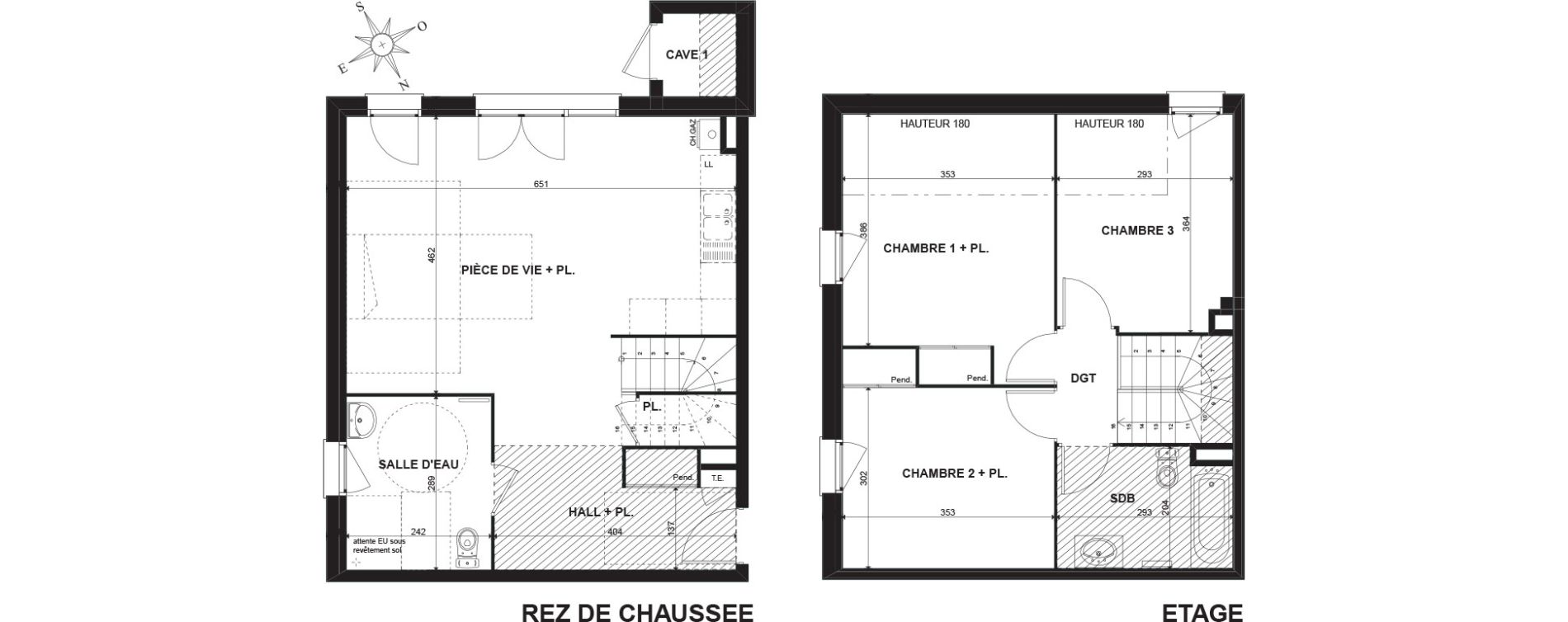 Appartement T4 de 90,23 m2 &agrave; Chens-Sur-L&eacute;man Centre
