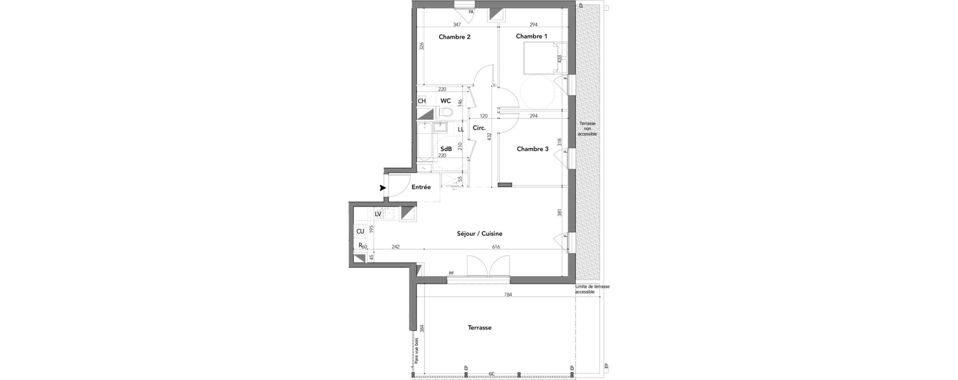 Appartement T4 de 78,20 m2 &agrave; Cluses La serdagne est
