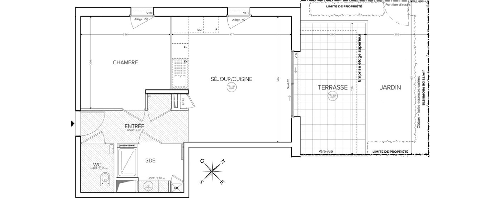 Appartement T2 de 48,53 m2 &agrave; Collonges-Sous-Sal&egrave;ve Centre