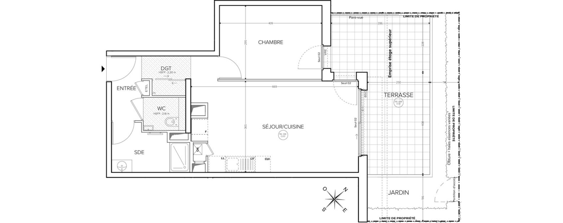 Appartement T2 de 50,08 m2 &agrave; Collonges-Sous-Sal&egrave;ve Centre
