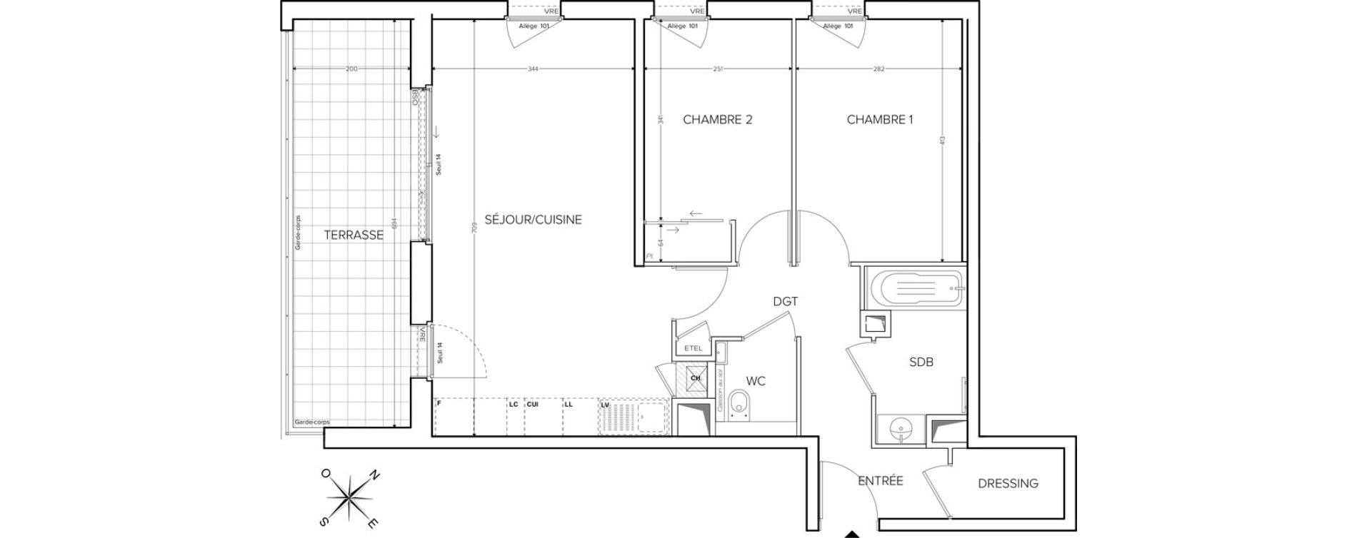 Appartement T3 de 66,23 m2 &agrave; Collonges-Sous-Sal&egrave;ve Centre