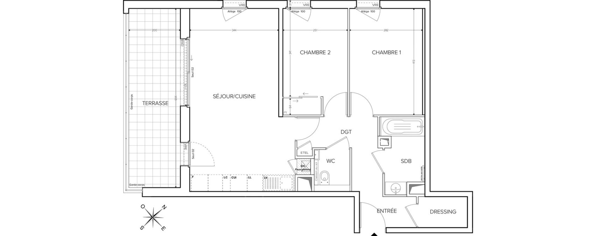 Appartement T3 de 66,23 m2 &agrave; Collonges-Sous-Sal&egrave;ve Centre