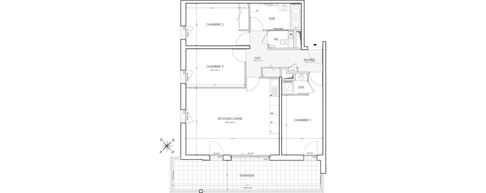 Appartement T4 de 86,33 m2 &agrave; Collonges-Sous-Sal&egrave;ve Centre