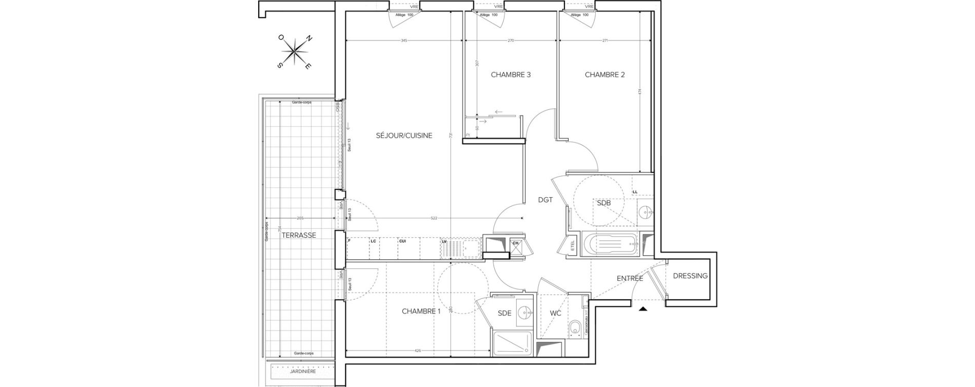 Appartement T4 de 86,60 m2 &agrave; Collonges-Sous-Sal&egrave;ve Centre