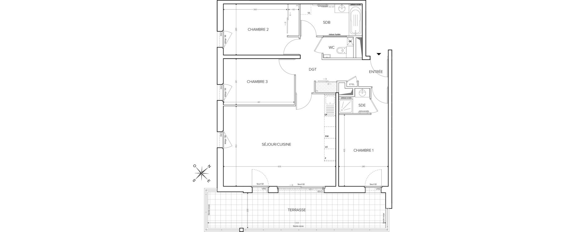 Appartement T4 de 86,32 m2 &agrave; Collonges-Sous-Sal&egrave;ve Centre