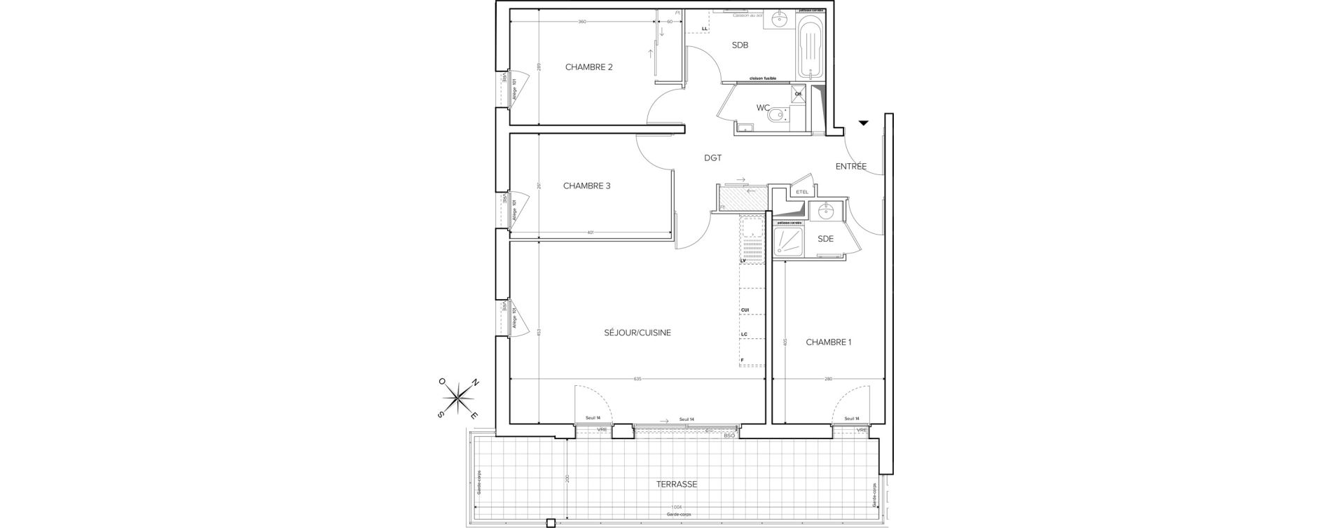 Appartement T4 de 86,34 m2 &agrave; Collonges-Sous-Sal&egrave;ve Centre