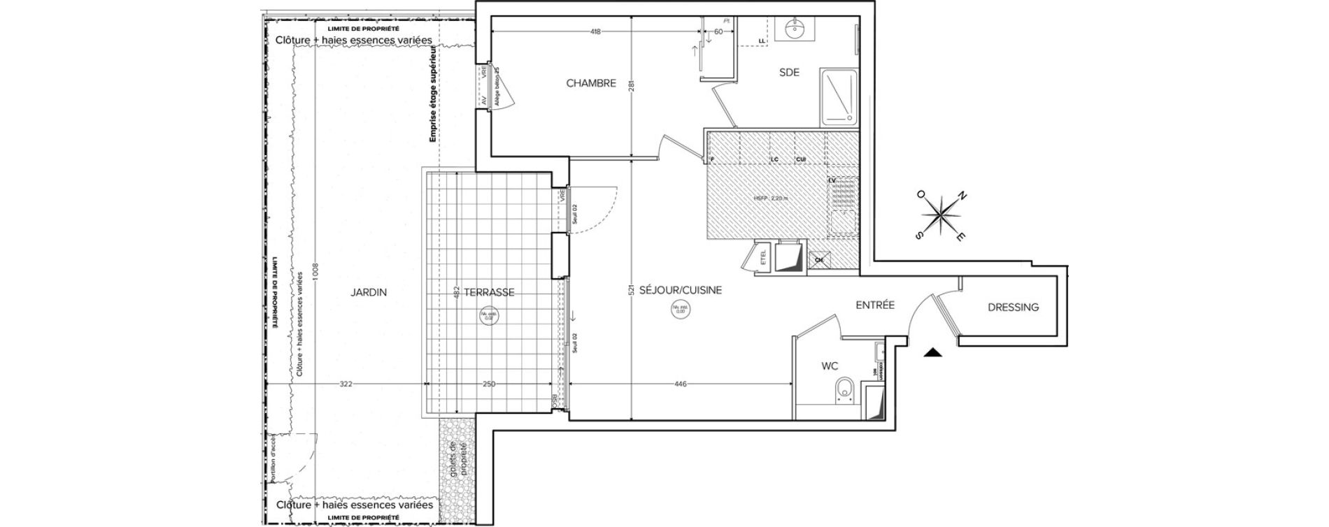Appartement T2 de 54,89 m2 &agrave; Collonges-Sous-Sal&egrave;ve Centre