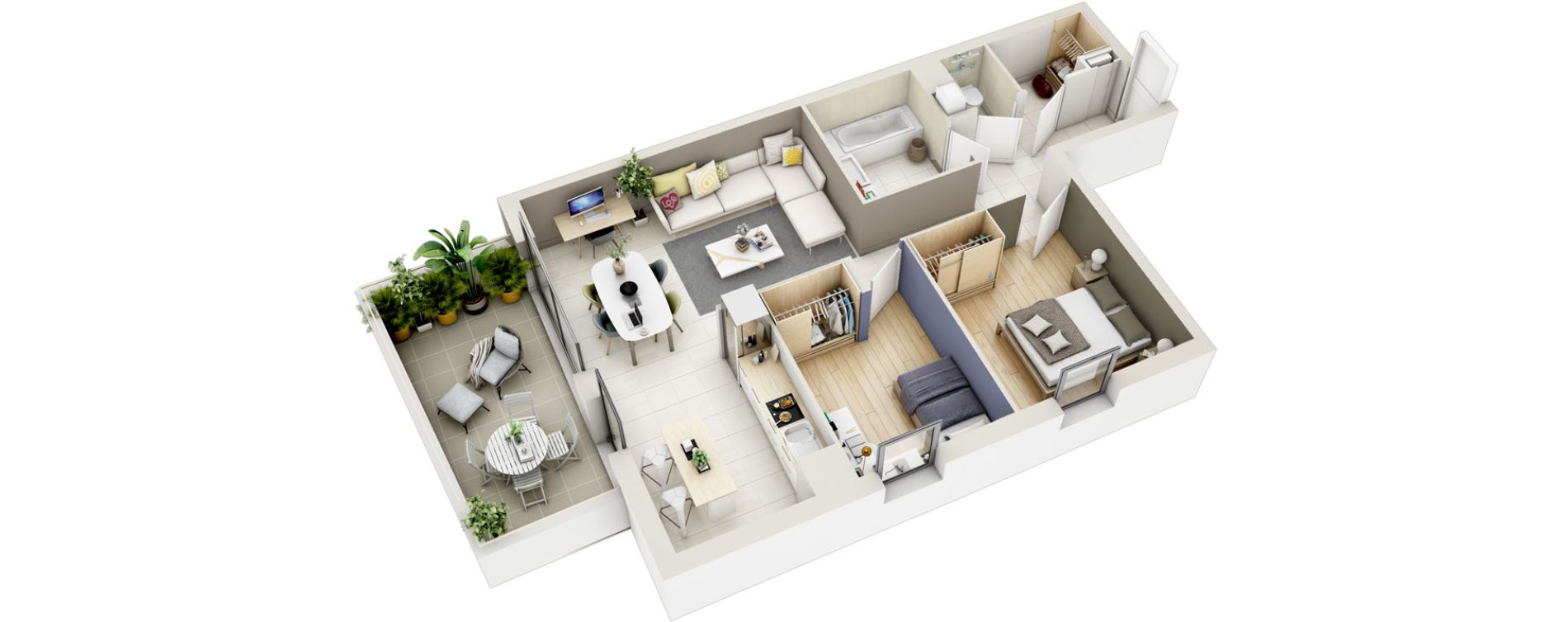 Appartement T3 de 64,43 m2 &agrave; Collonges-Sous-Sal&egrave;ve Centre