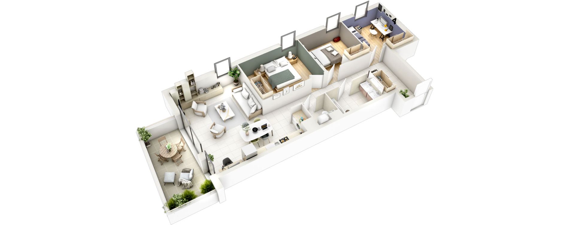 Appartement T4 de 81,07 m2 &agrave; Collonges-Sous-Sal&egrave;ve Centre