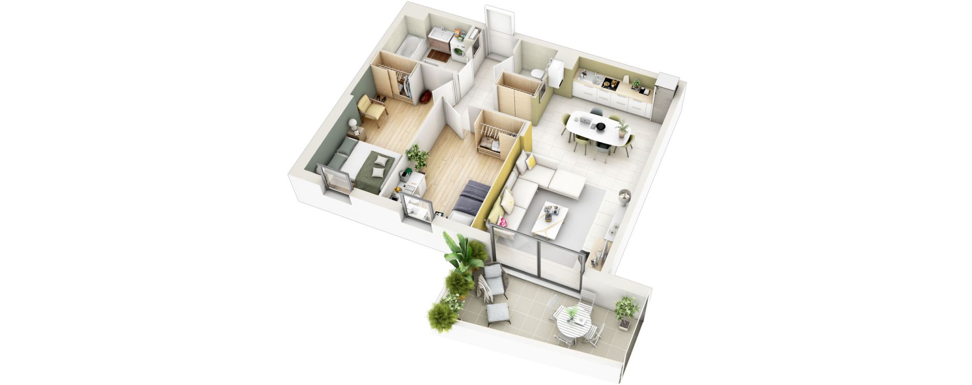Appartement T3 de 65,15 m2 &agrave; Collonges-Sous-Sal&egrave;ve Centre