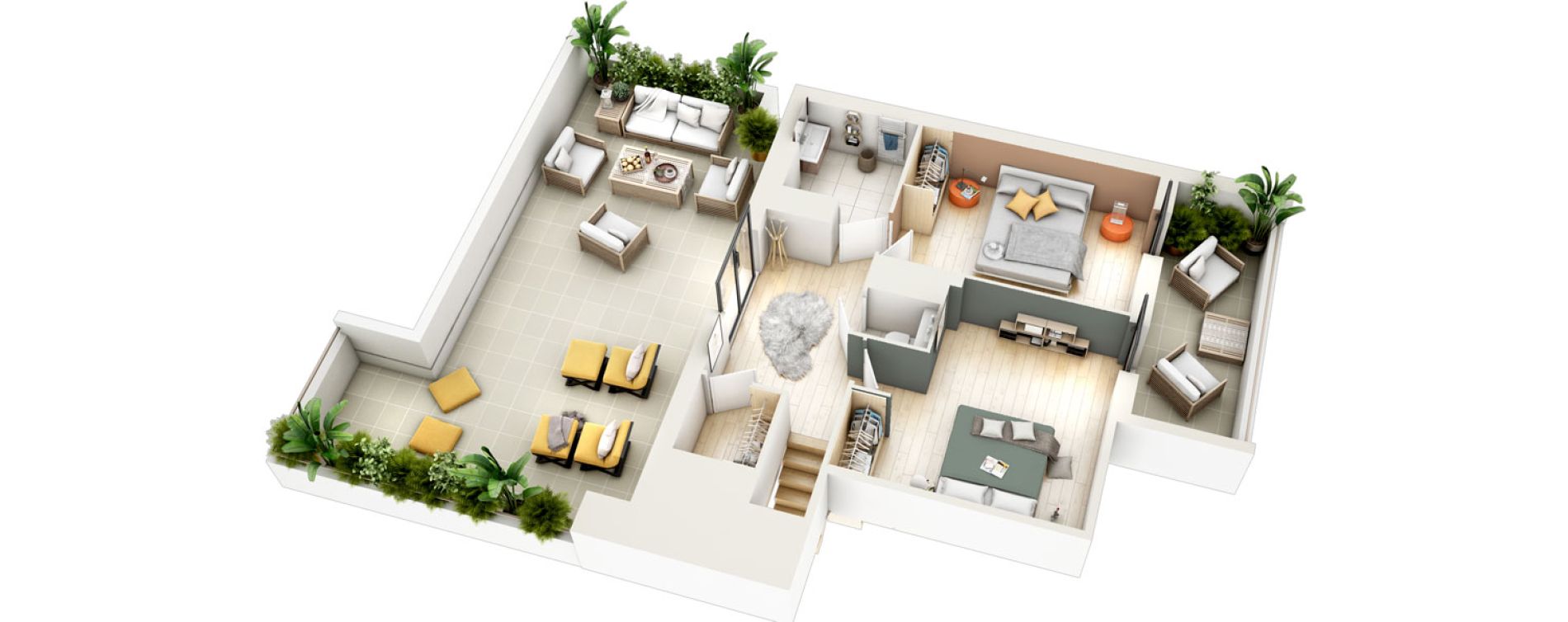 Duplex T5 de 122,24 m2 &agrave; Collonges-Sous-Sal&egrave;ve Centre