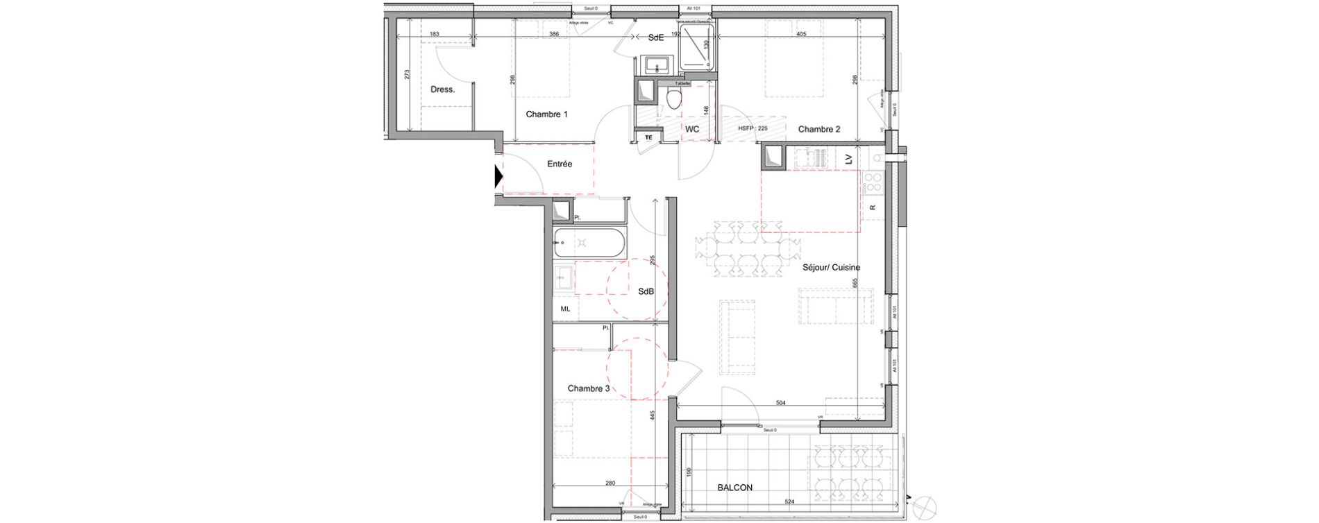 Appartement T4 de 92,27 m2 &agrave; Contamine-Sur-Arve Centre